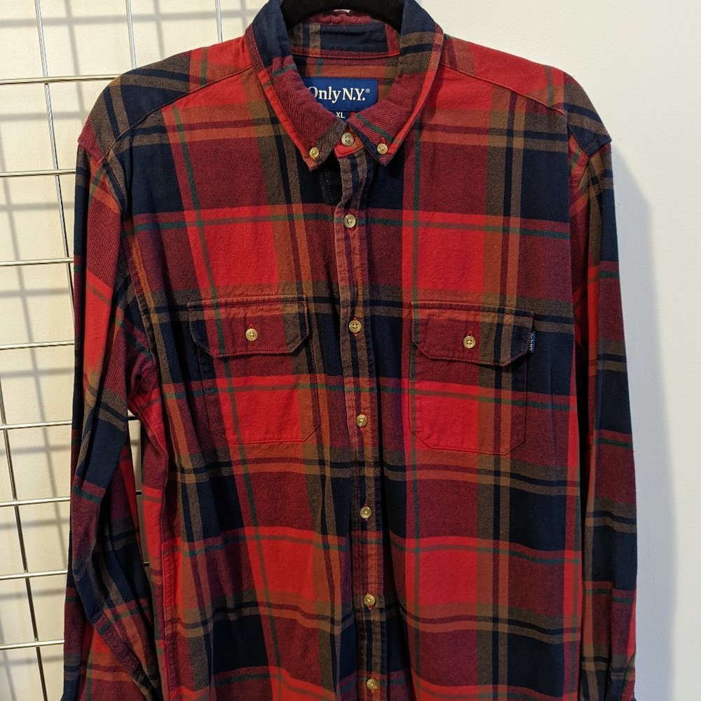 Only NY L/S Shirt - Red - XL